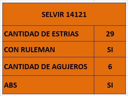 MAZA RUEDA DEL C/RUL NISSAN FRONTIER 06 4WD C/ABS