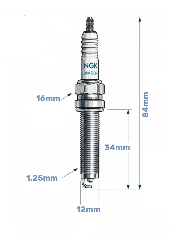 BUJIA LKR6D-10E TORCH