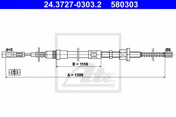 Cable de freno de mano