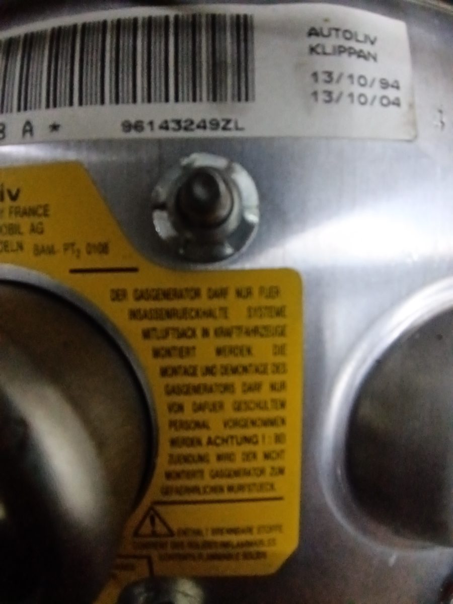 Airbag Delantero Conductor Citroën Xantia Berlina 1997-2002 (RHY / DW10TD) 96143249ZL
