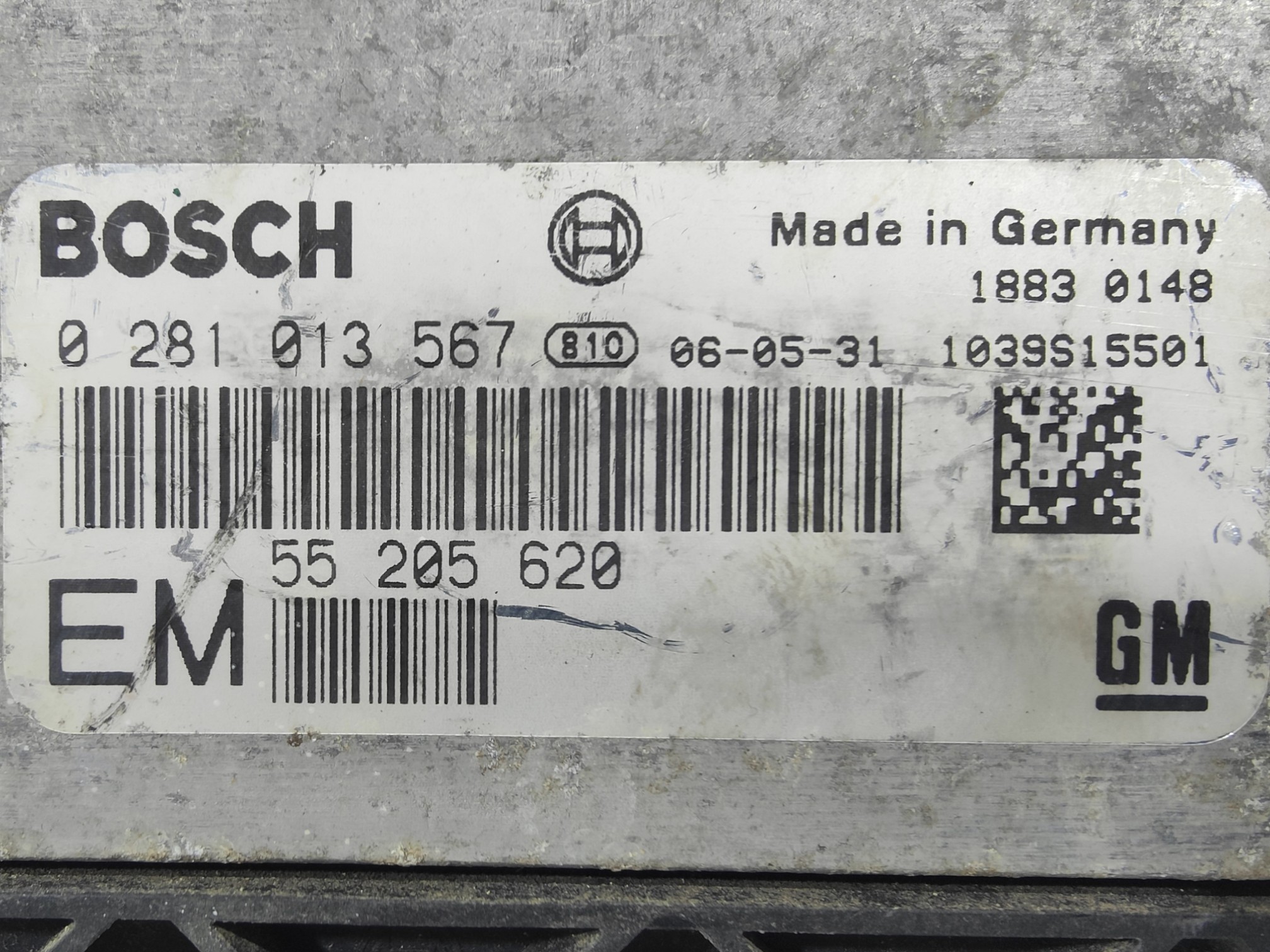 ECU de motor Opel ZAFIRA 1.9 CDTI 2006, Ref: 8201-K3B9