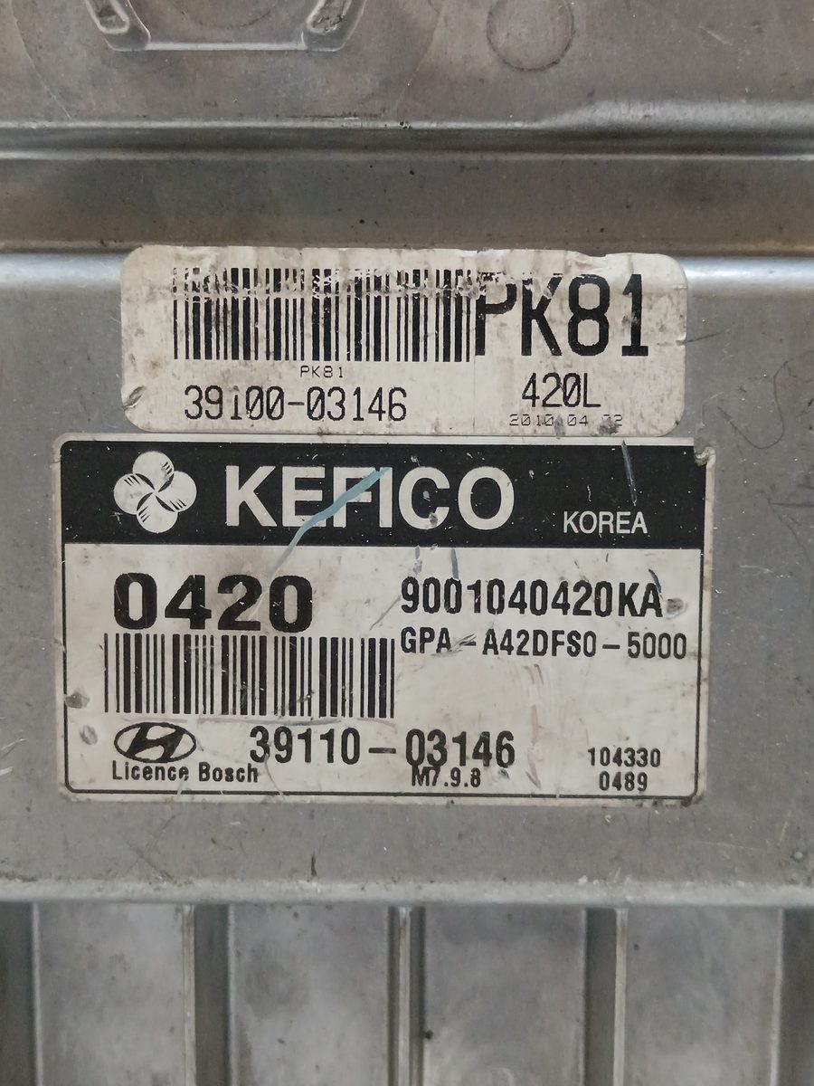 Centralita Motor Uce Hyundai I10 2007-2013 Comfort 1.2L 57kW 9001040420KA