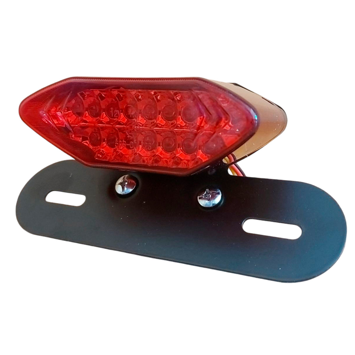 Faro Trasero Led Moto CG Universal Con Base