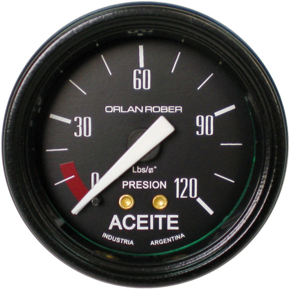 MANOMETRO PRESION DE ACEITE ESCALA: 0-120 LBS/PUL