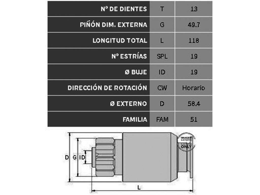 Bendix de arranque
