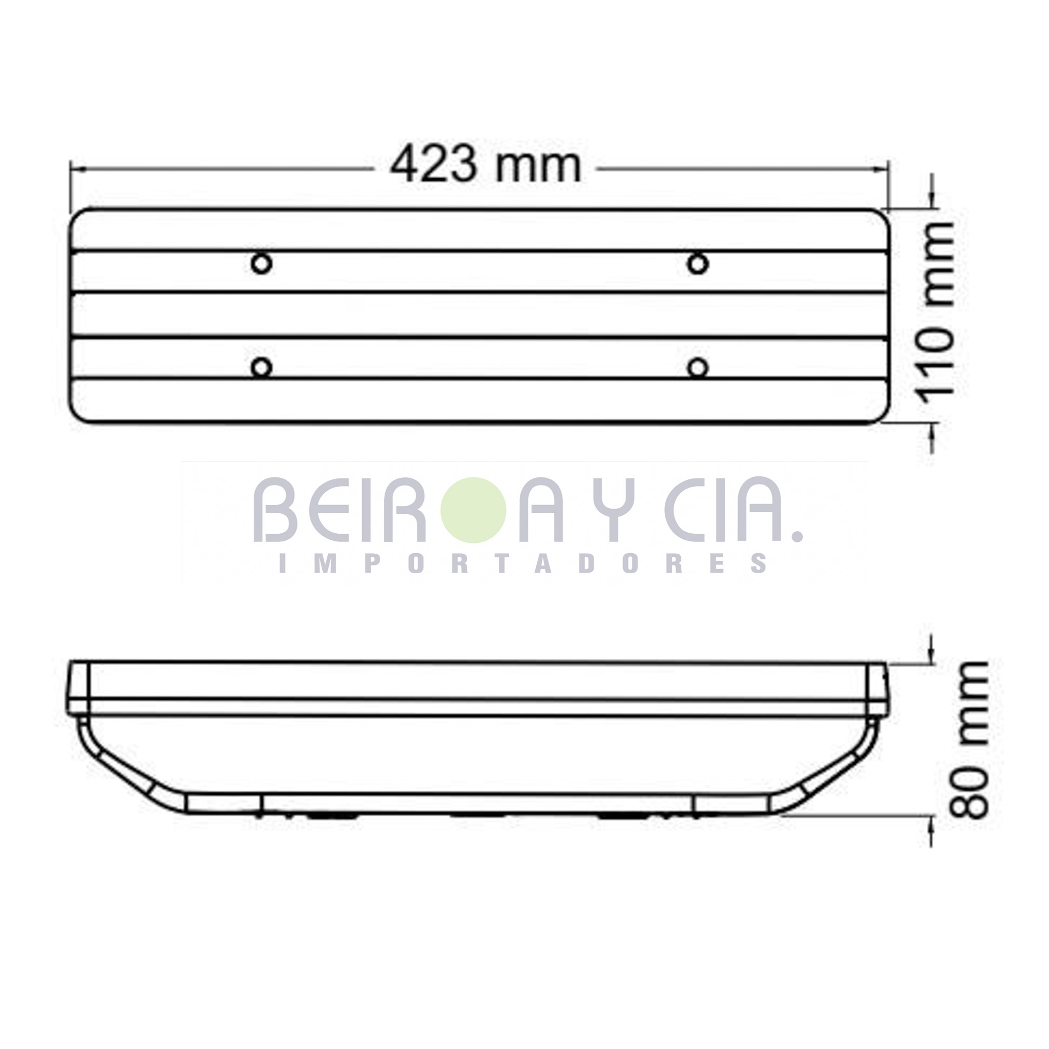 FAROL BAIML 1350 IZQ. TRAS. RECT. MBENZ C/FICHA SV