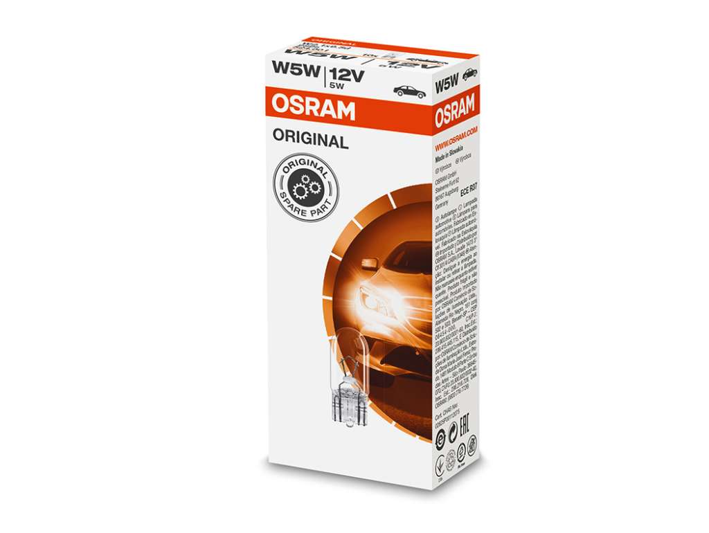 Lámpara 12V 5W con base impresa