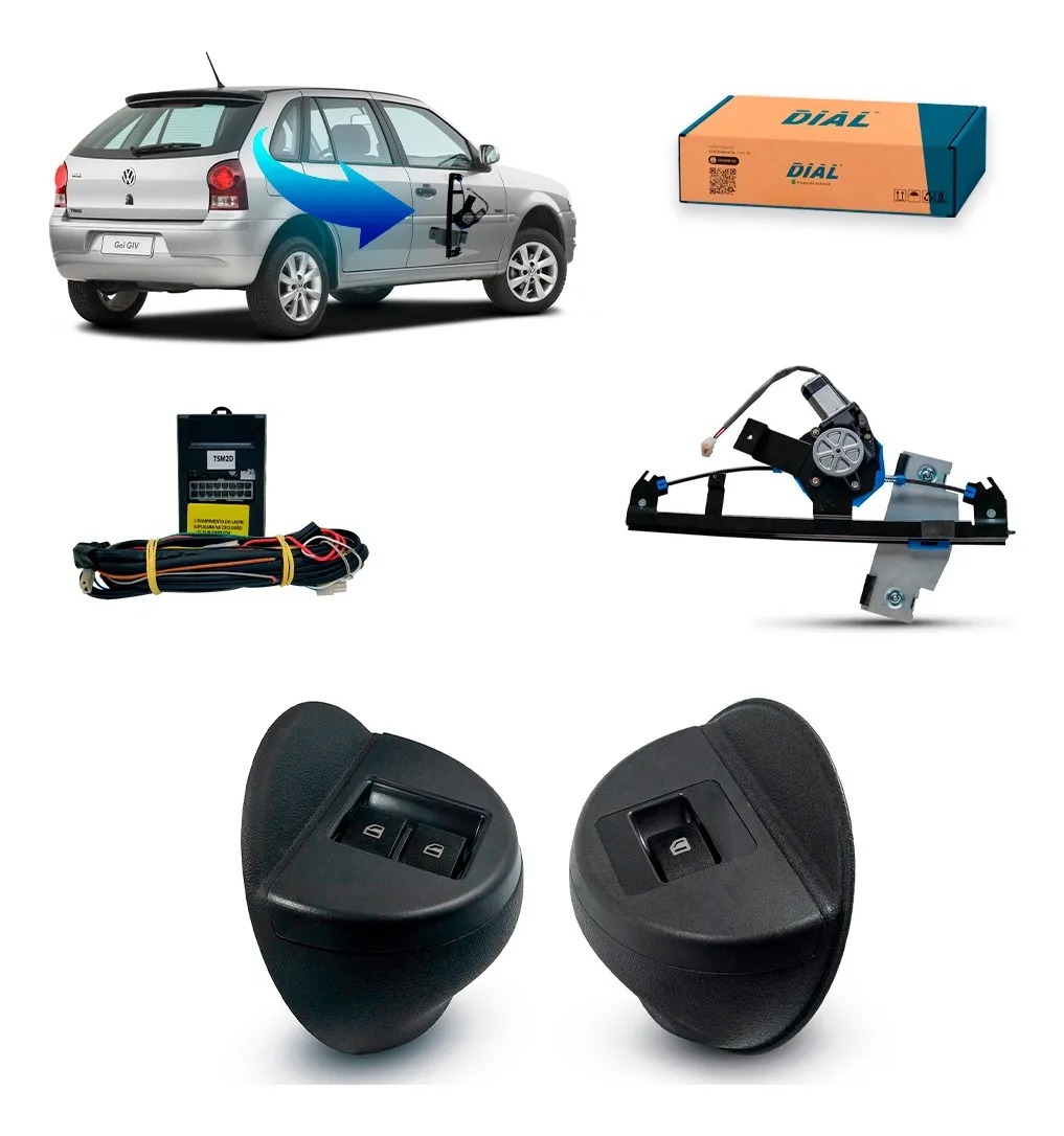 Kit Levantavidrios Eléctrico Saveiro 2008 G4 2 Portas