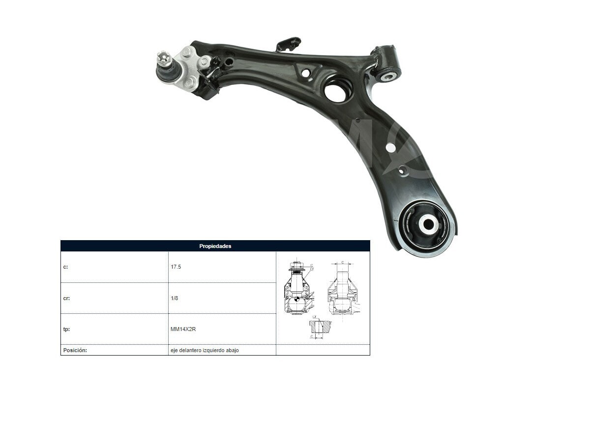 Parilla De Suspension Delantera Honda Hr-V 14-25 Izq