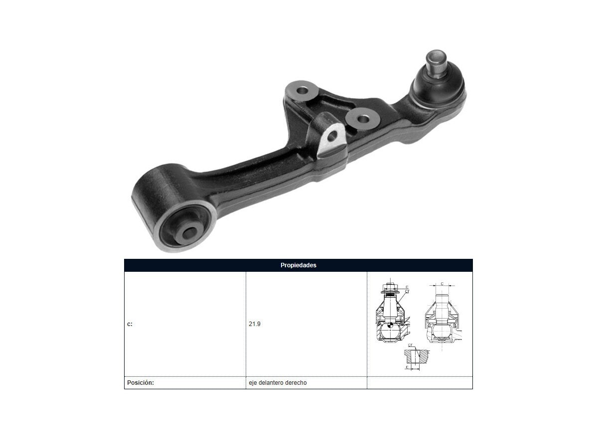 Brazo De Suspension Kia Carnival 05-25 Der