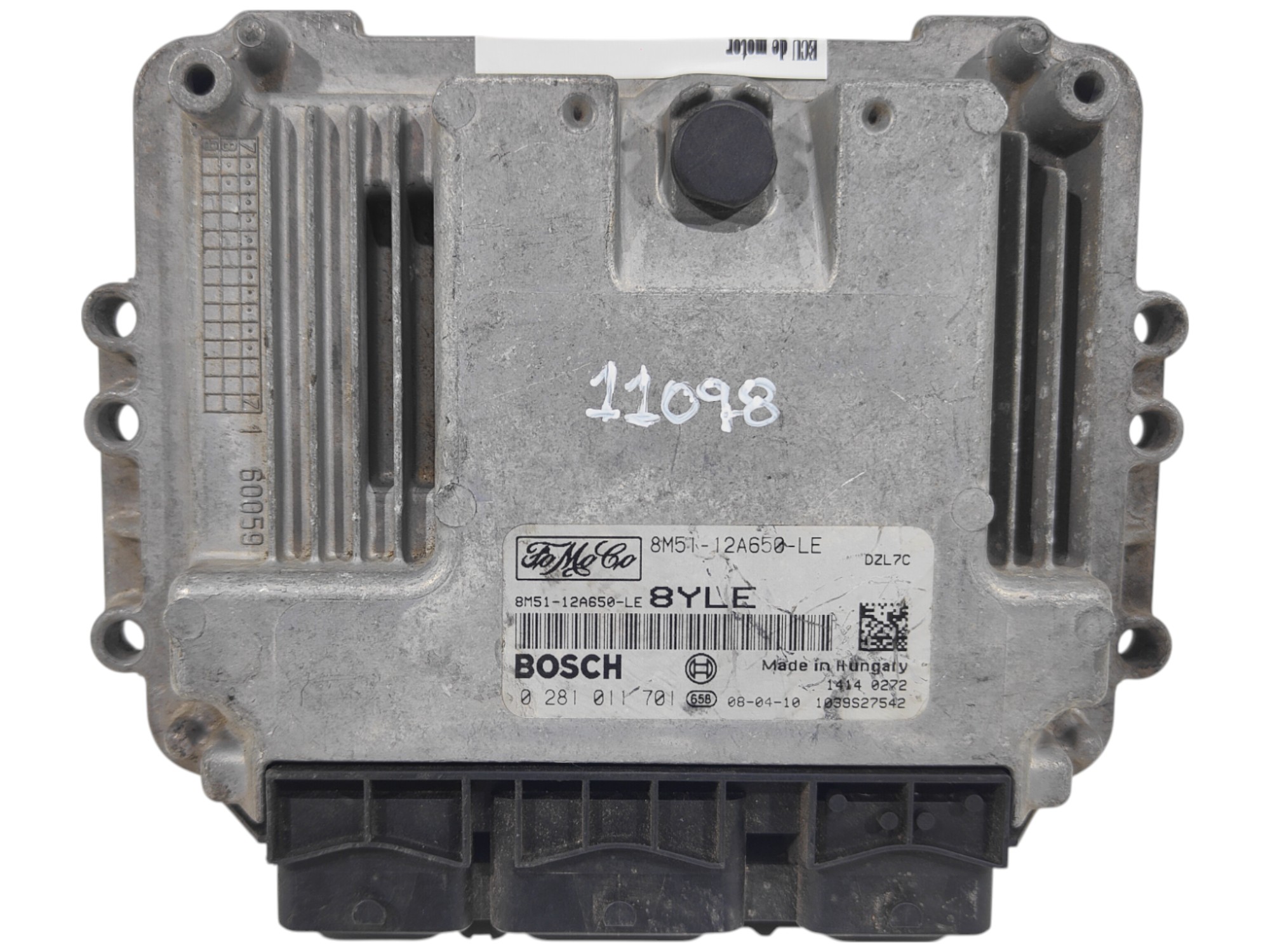 ECU de motor Ford FOCUS C-MAX 1.6 TDCI 2008, Ref: 11098-K3C5