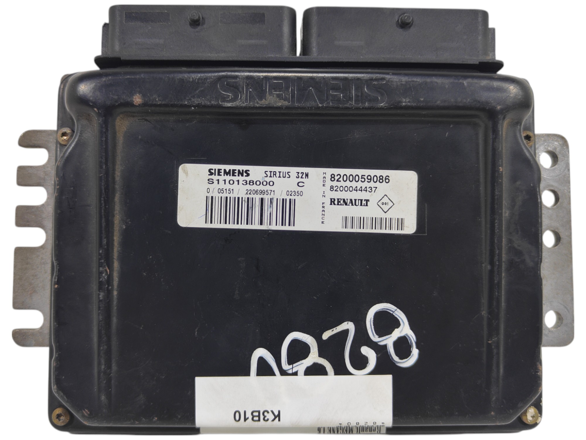 ECU de motor Renault MEGANE 1.6 , Ref: 8280-K3B10