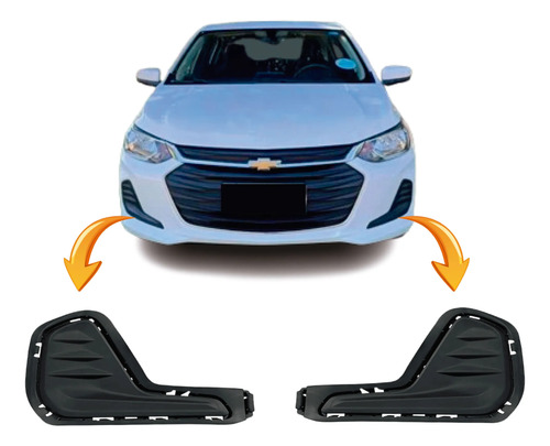 Kit Rejilla Laterales Chevrolet Onix 2020 S/a De Caminero