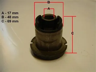 Buje de bastidor trasero