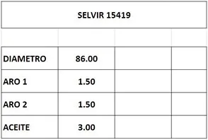 AROS  86.0mm GM BLAZER-S10 2.0-2.2 N  STD 8V CTI
