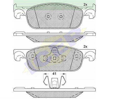 PASTILLAS FRENO DELANTERAS RENAULT CLIO IV LOGAN II EUROPEAS [ICER]