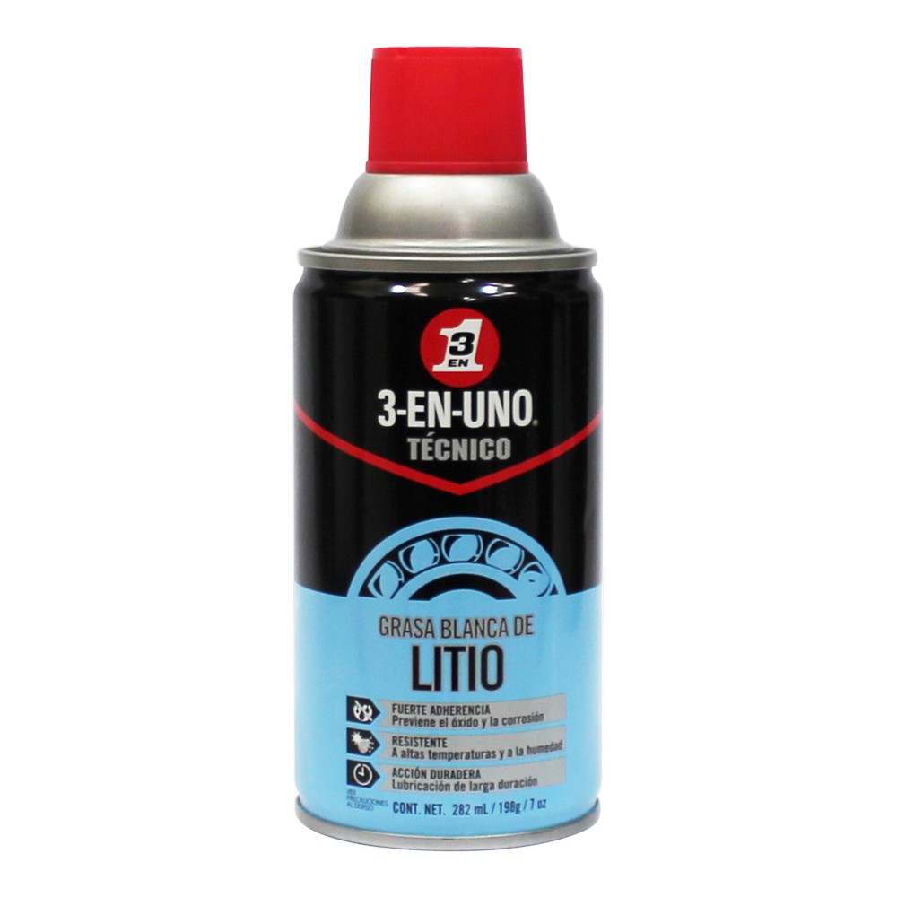 SPRAY 3 EN 1 GRASA LITIO BLANCA 17OZ/284 ML