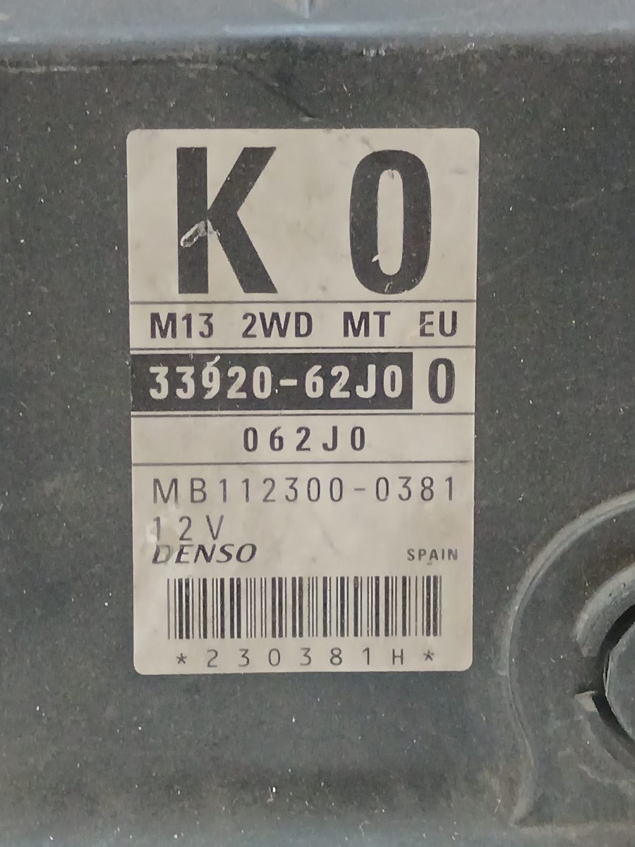 Centralita Motor Uce Suzuki Swift Berlina (MZ) 2005-2012 GL (5-ptas.) 1.3L 68kW 3392062J0