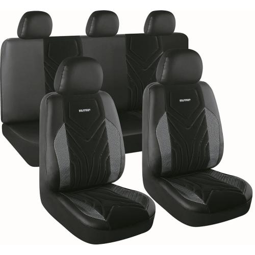 JGO. FUNDAS ASIENTOS NEGRO C/GRIS