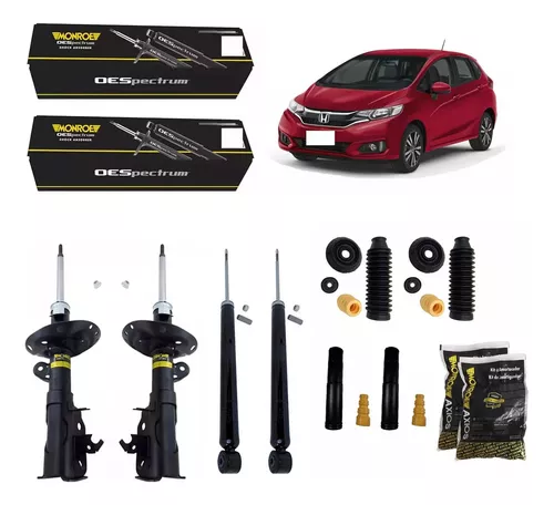 Kit de 4 amortiguadores con kits de montaje