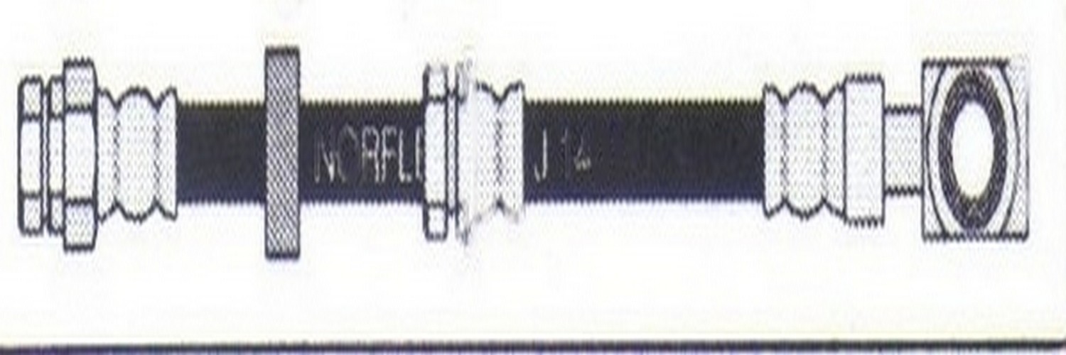 Manguera de freno flexible delantera