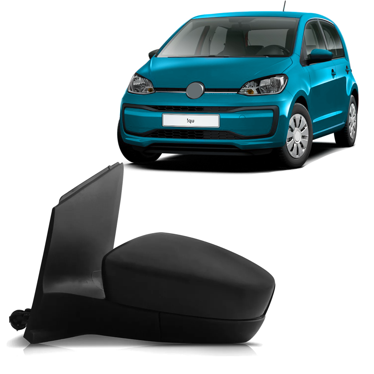 Espejo Lateral Izquierdo Con Control Manual Vw Up