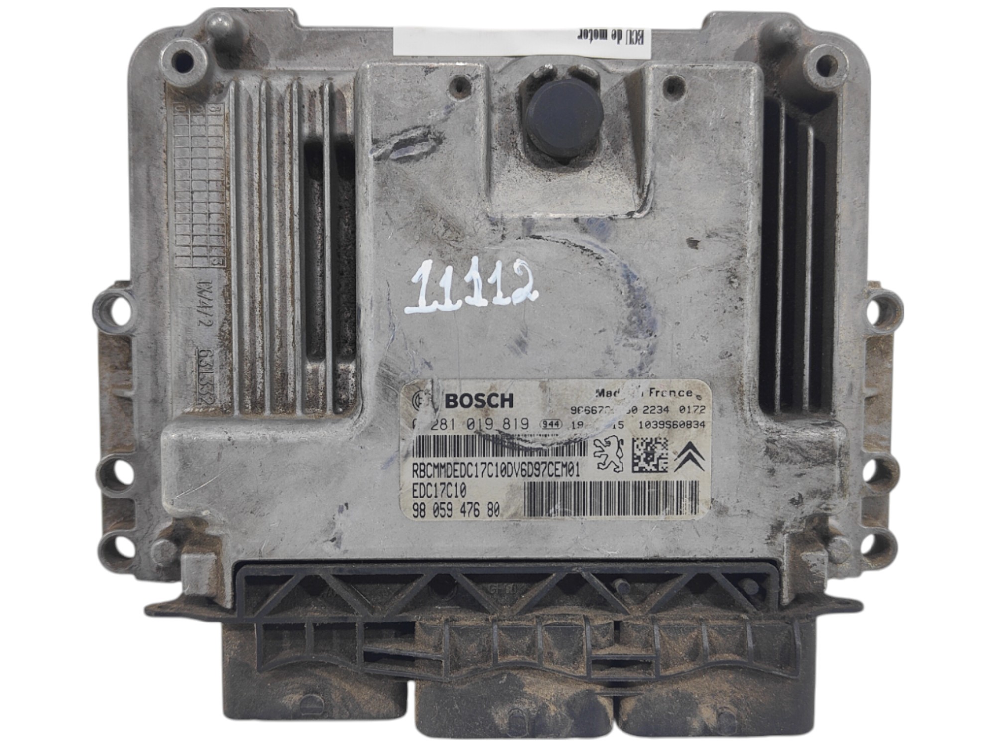 ECU de motor Peugeot 301 1.6 HDI 2019, Ref: 11112-K3C5