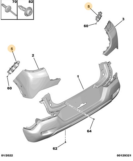 Soporte de paragolpes delantero