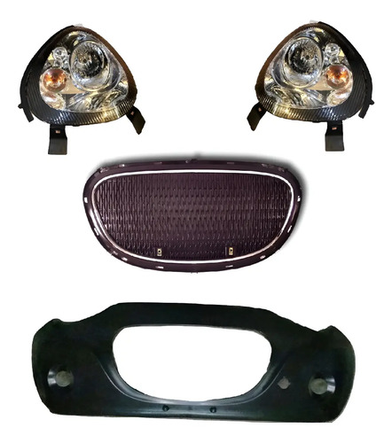 Kit Paragolpe Delantero Con Careta Y Semiopticas Geely Lc