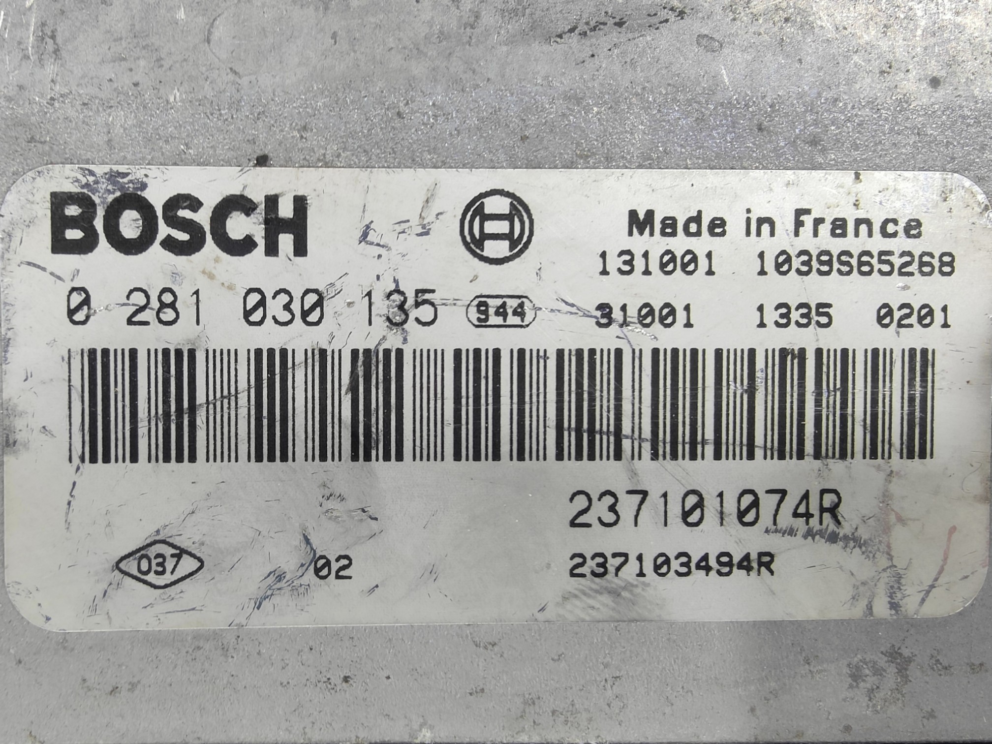ECU de motor Renault Megane Grandtour 1.6 dCi , Ref: 8113-K3B7