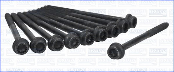 TORNILLOS DE TAPA DE CIL. VW GOL 1.6 G5/FOX 1.6 M9X1,25X130