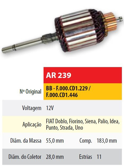 INDUCIDO 12V FIAT PALIO/SIENA/UNO EVO WAY 1.4