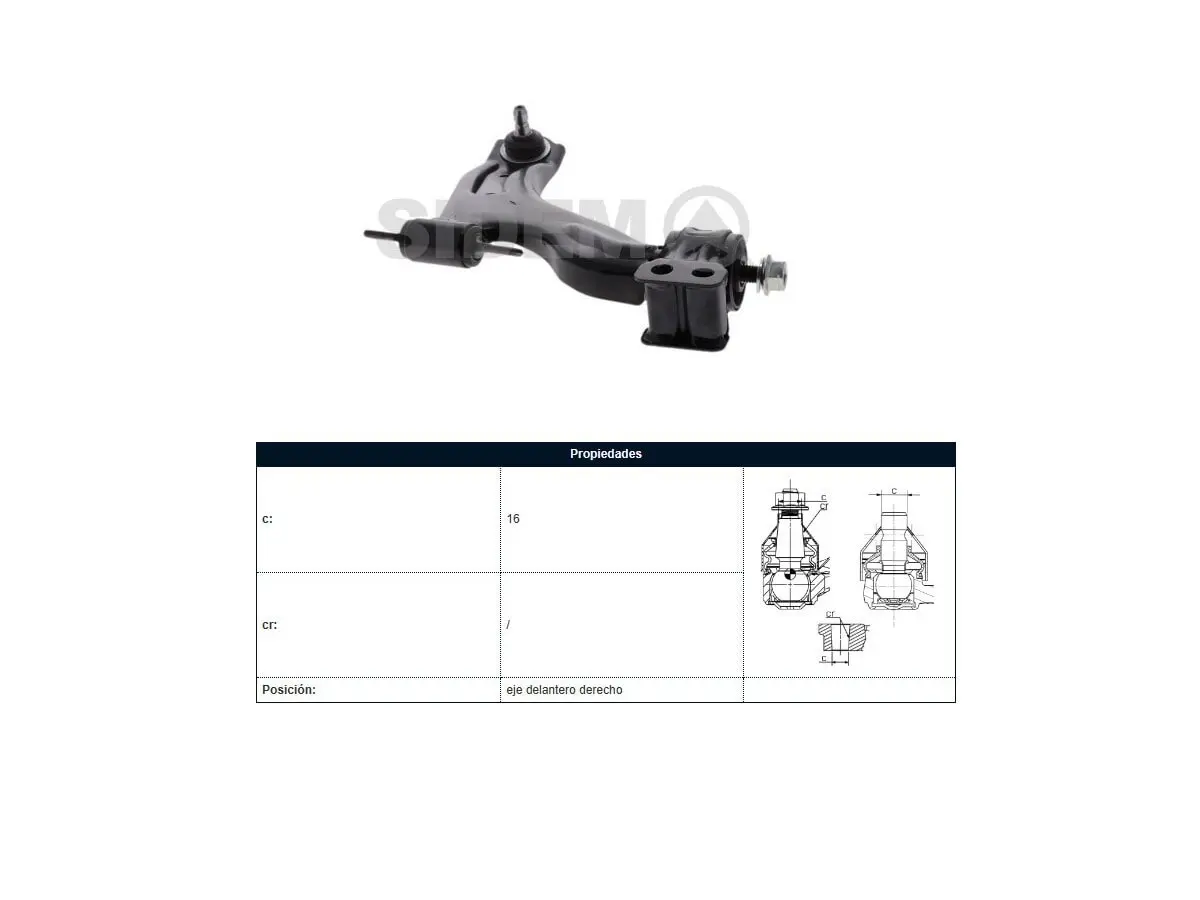 Parilla Suspension Delantera Chevrolet Spark Gt 98-22 Der