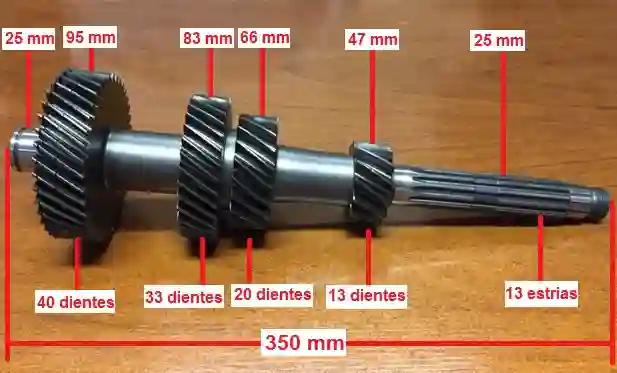 Engranaje de caja de transferencia