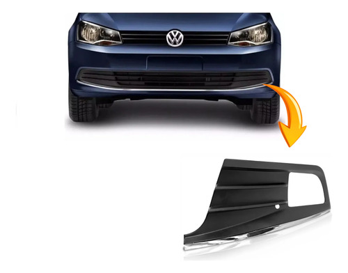 Rejilla Lateral Izquierda Volkswagen G6 Con Linea Cromada