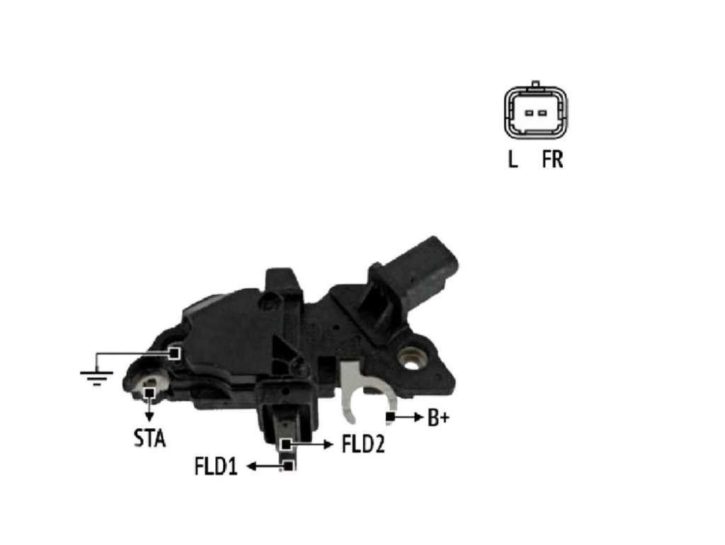 REGULADOR ALTERNADOR BOSCH PE 206/307/CI PICASSO 12V
