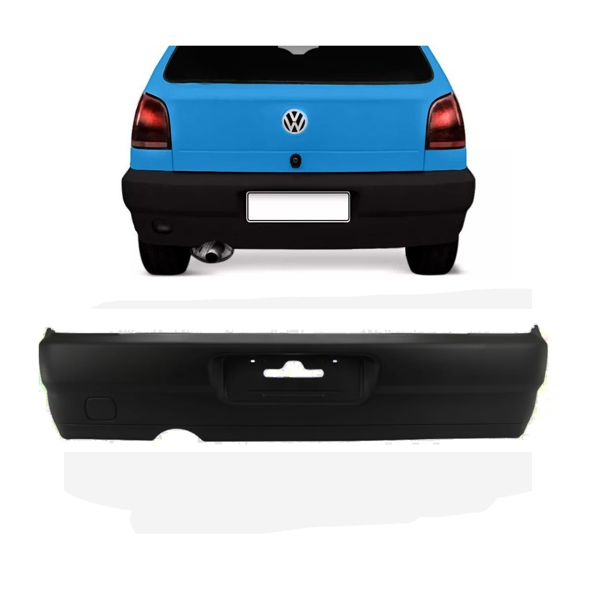 Paragolpe Trasero Texturado Volkswagen Gol G2 1995 1999
