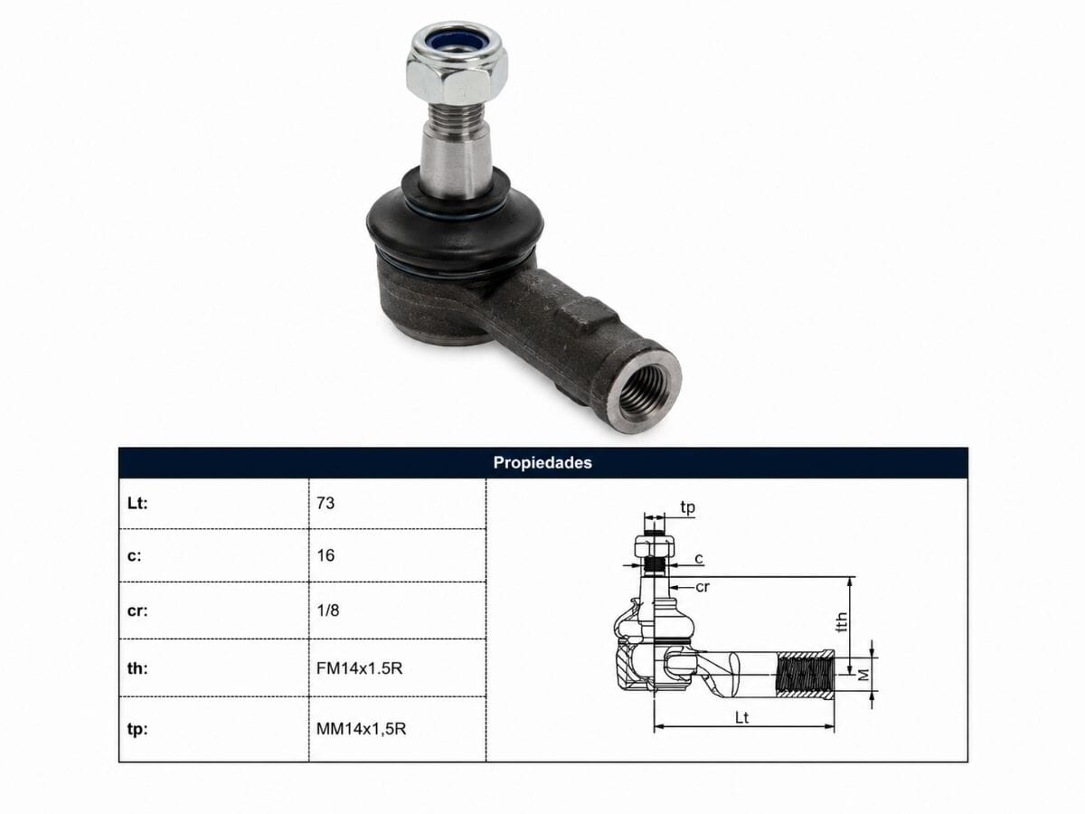 Puntera de dirección Chevrolet S10