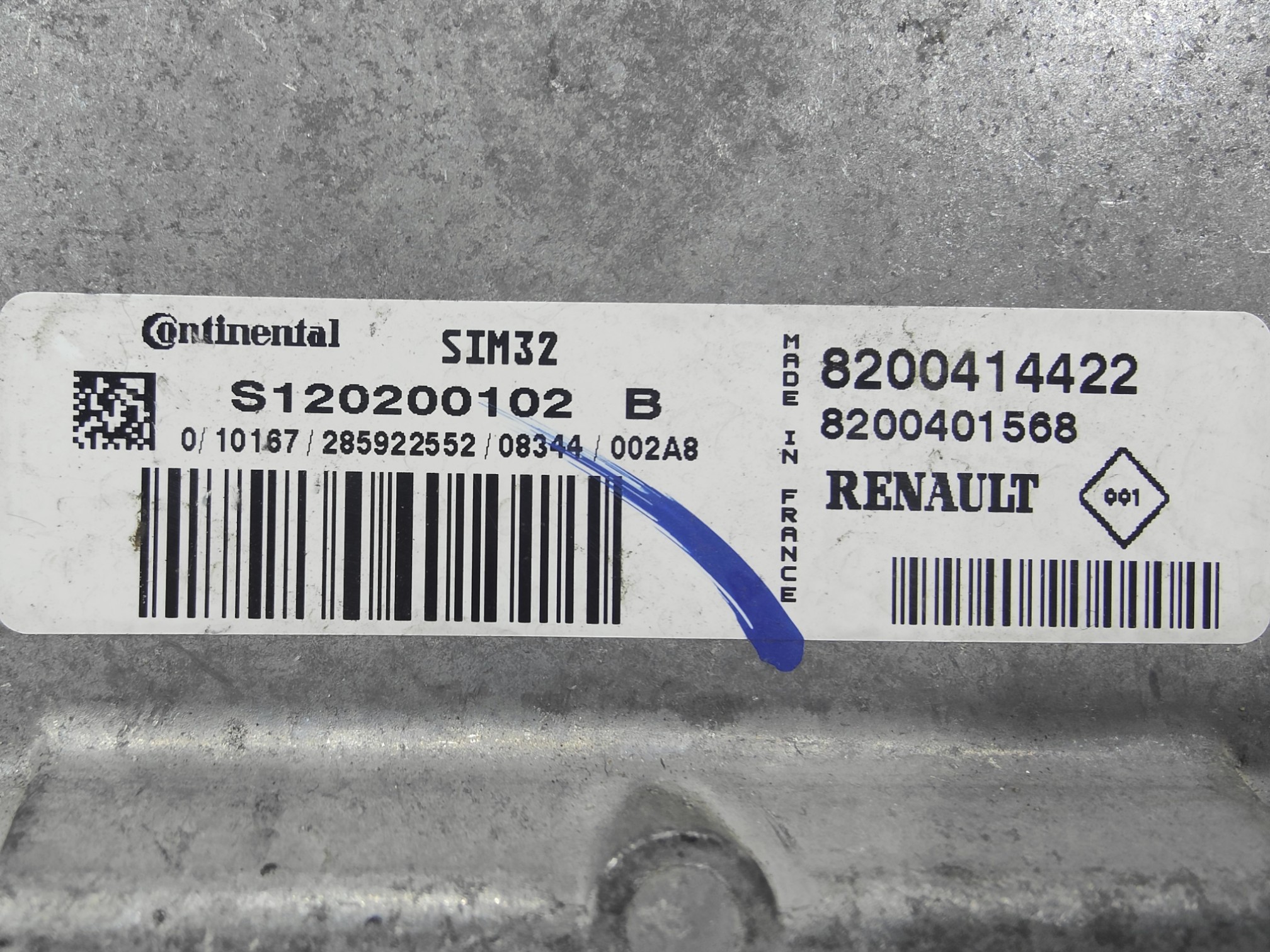 ECU de motor Renault TWINGO 1.2 16V 58CV , Ref: 11031-K3C11