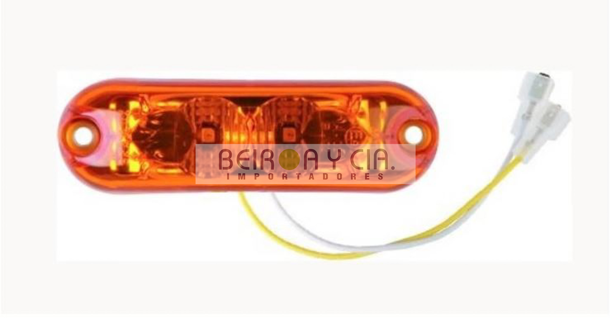FAROL DELIMITADOR AMBAR LED 12/24V