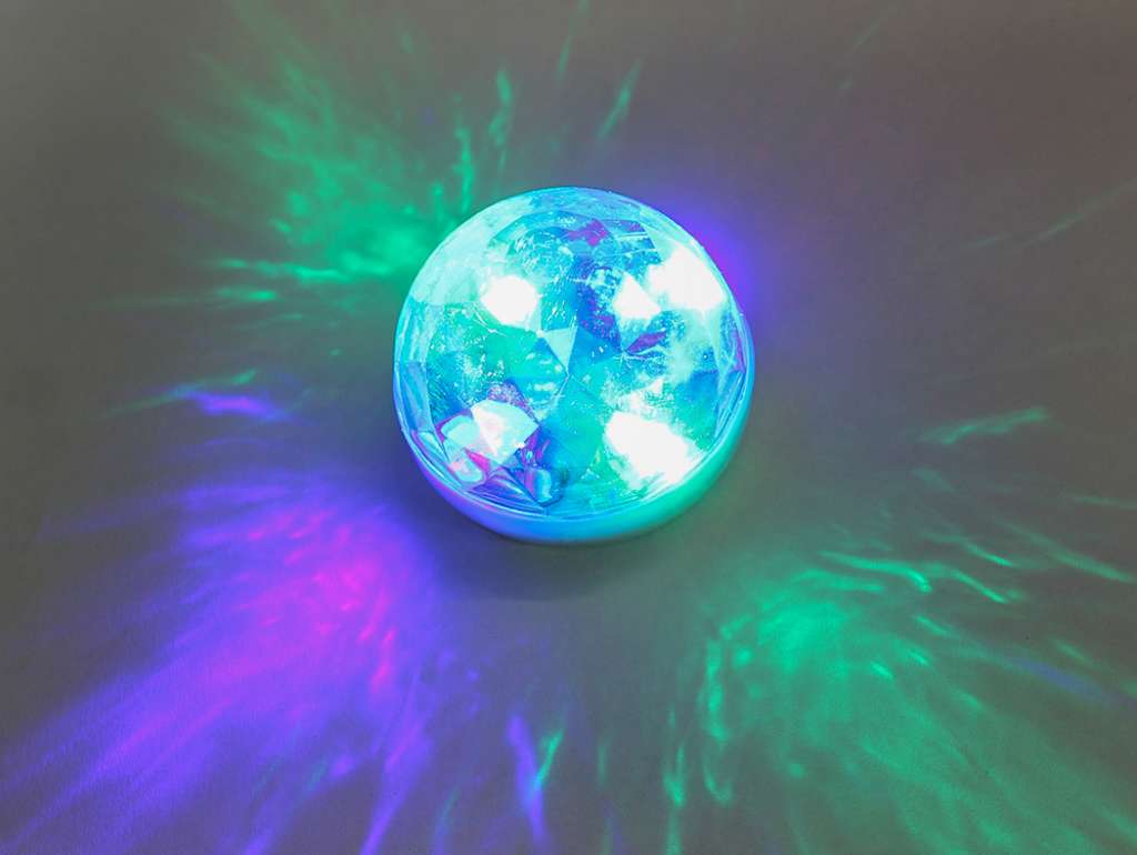 Lámpara LED USB multicolor con sensor de audio