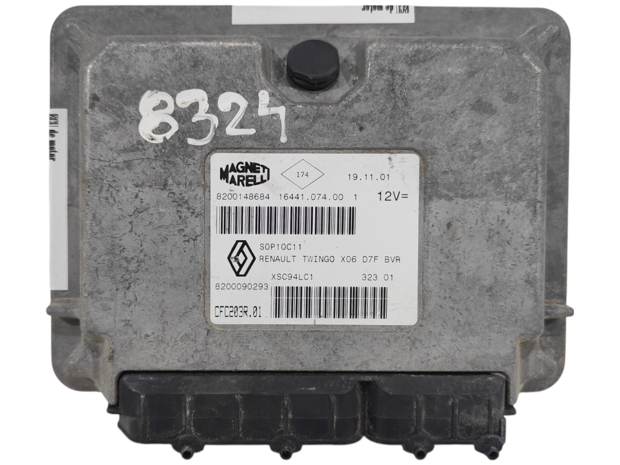 ECU de motor Renault TWINGO 1.2 , Ref: 8324-K3B10