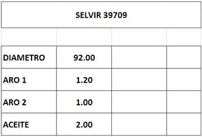 Aros de pistón para Suzuki Grand Vitara 2.4 16V