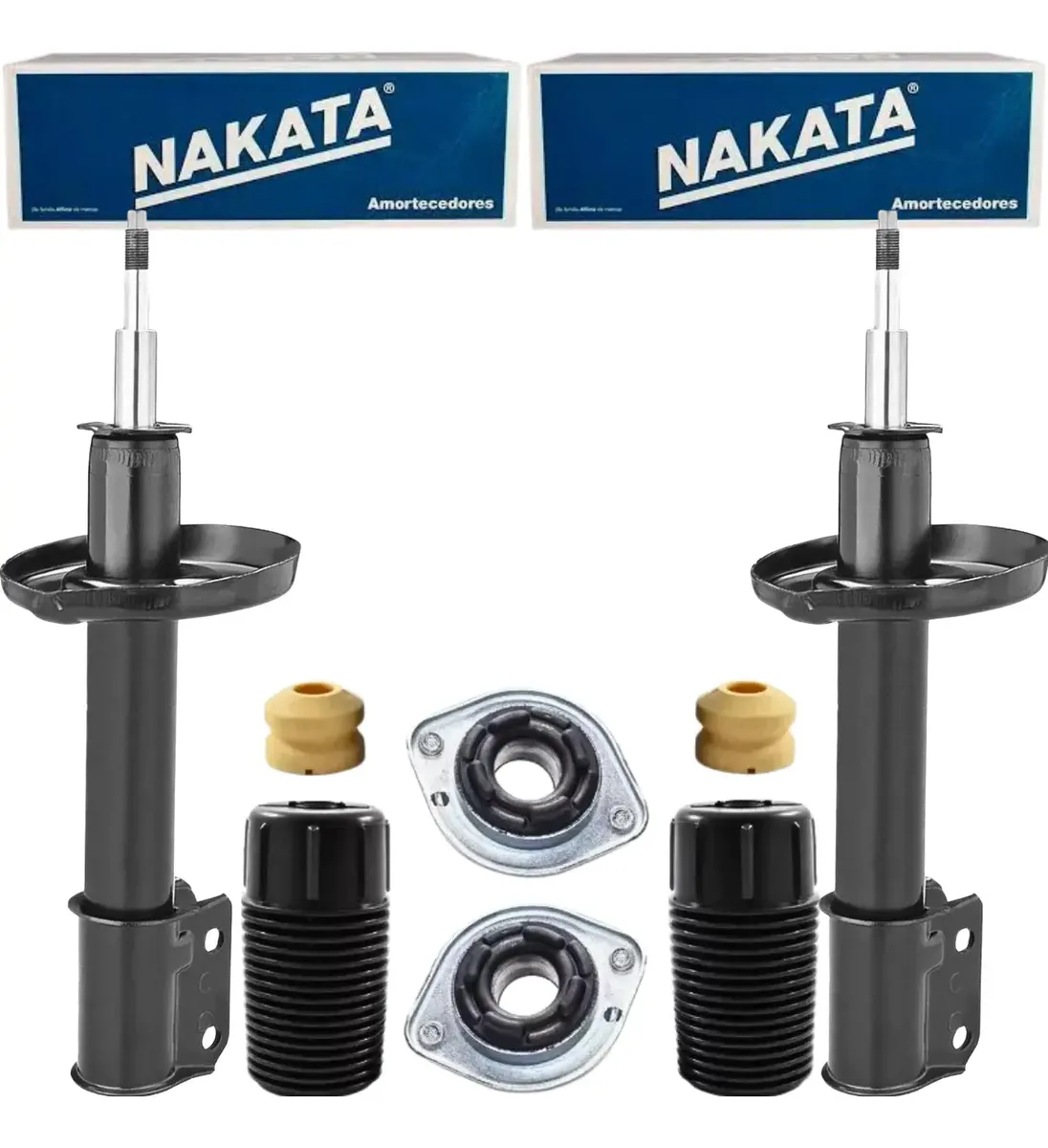 Par de amortiguadores delanteros Nakata para Corsa, Celta, Prisma con kits