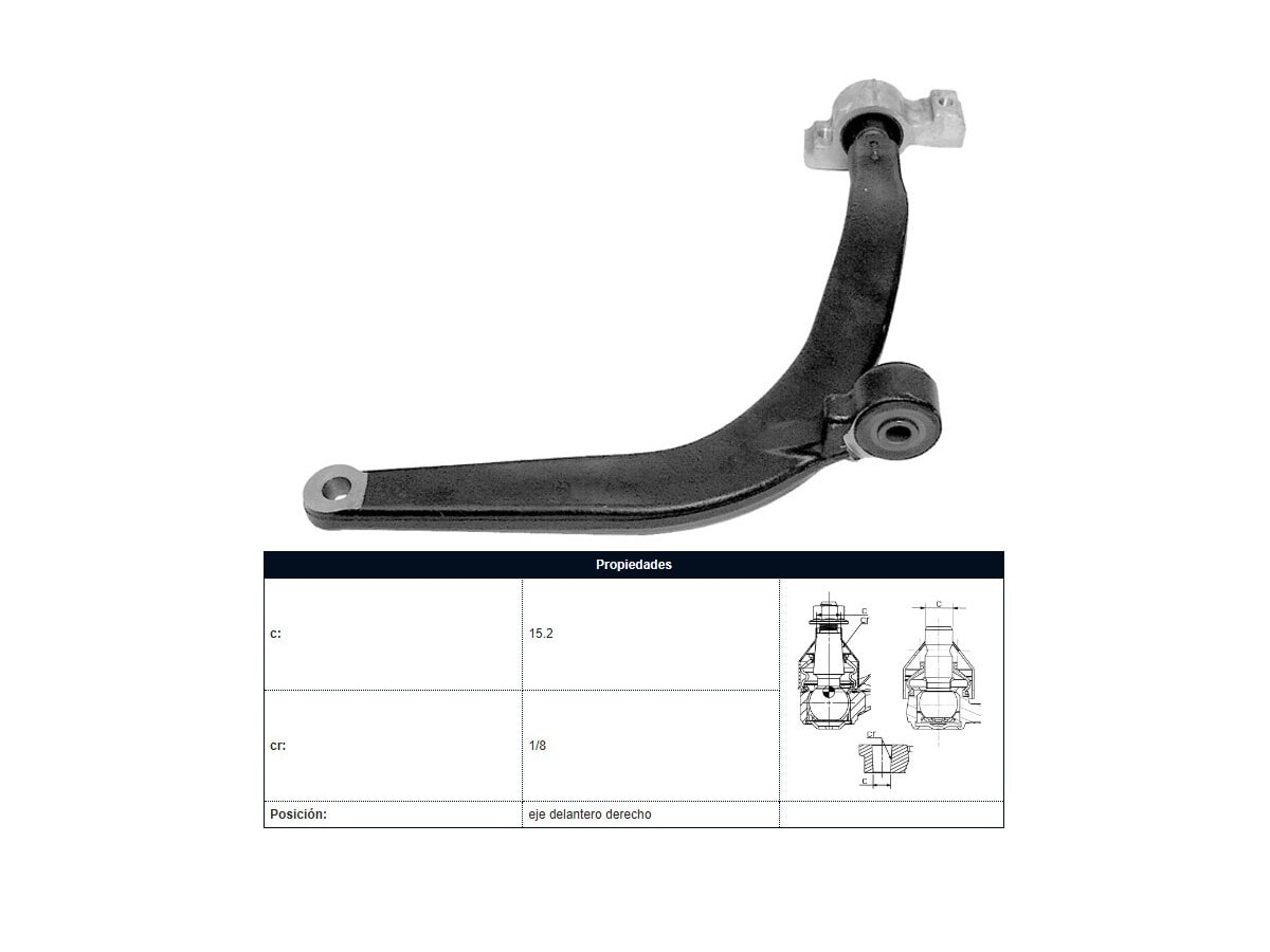 Parilla De Suspension Delantera Peug 406 95-25 Der