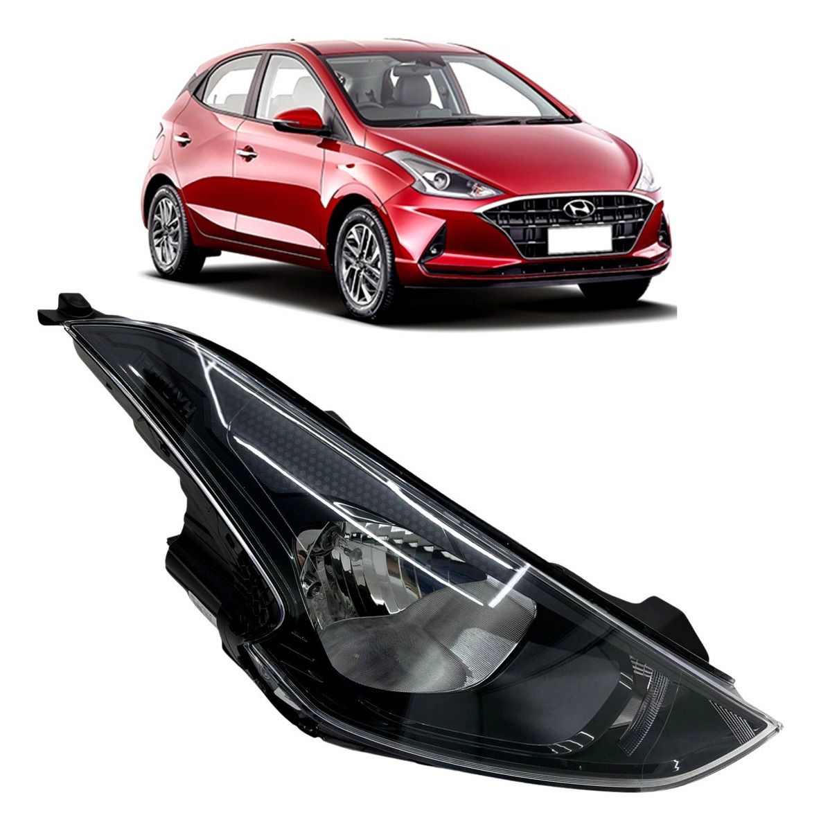 Semióptica Hyundai Hb20 2020 A 2022 Derecha