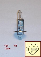 LAMPARA 12V H1 100W NAITE