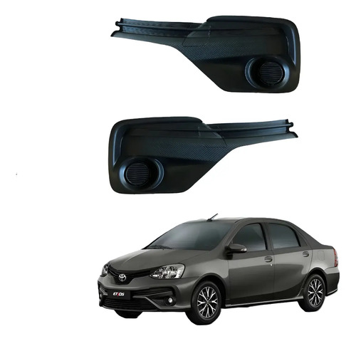 Kit Rejillas Lateral Marco Caminero Toyota Etios 17-22