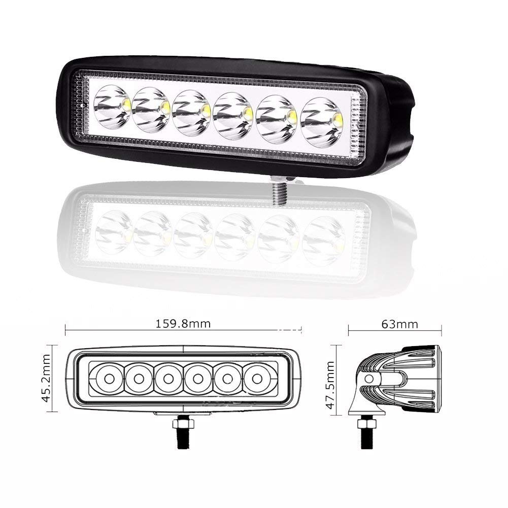 FARO XE LED 18 WATT RECTANGULAR 6 LED