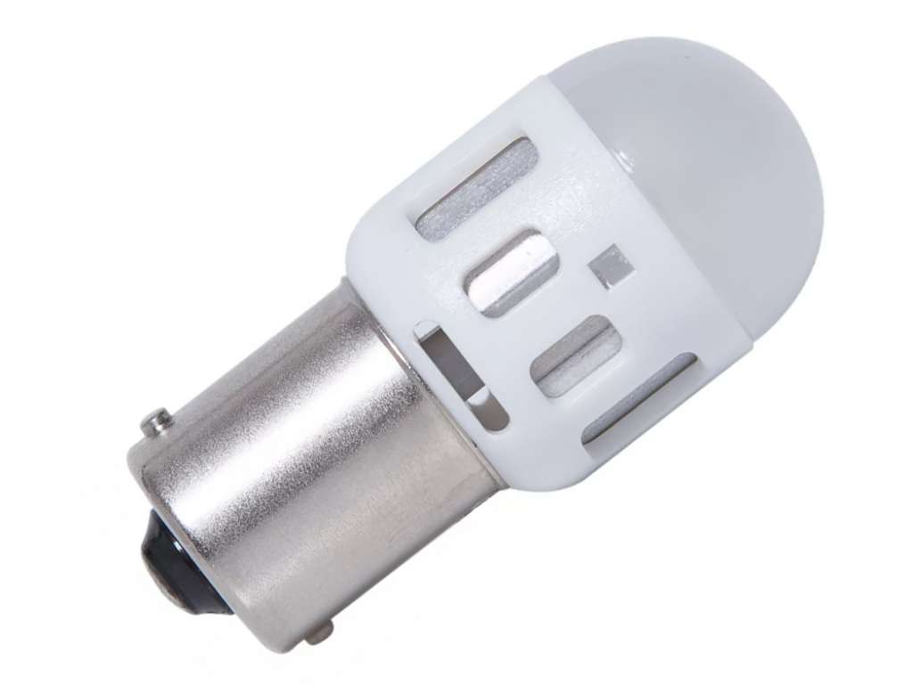 Lámpara de señalización 12V 21W 1 polo LED blanca